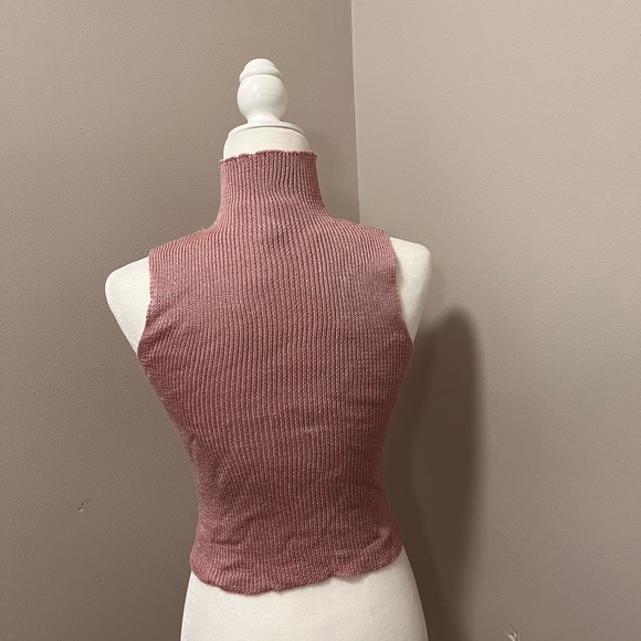 Vintage One of a kind knitted pink and violet 4 piece set - Picture 4 of 16